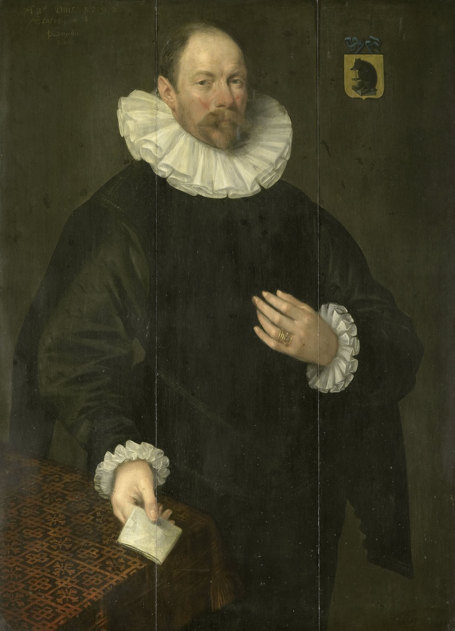 Portrait of Paulus Cornelisz van Beresteyn by Willem Jacobsz Delff