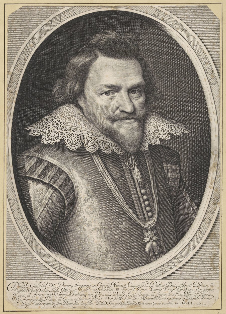 Portrait of Philip William, Prince of Orange by Willem Jacobsz Delff