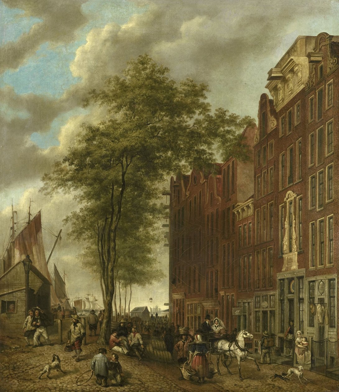 The Slijpsteenmarkt by Willem Pieter Hoevenaar