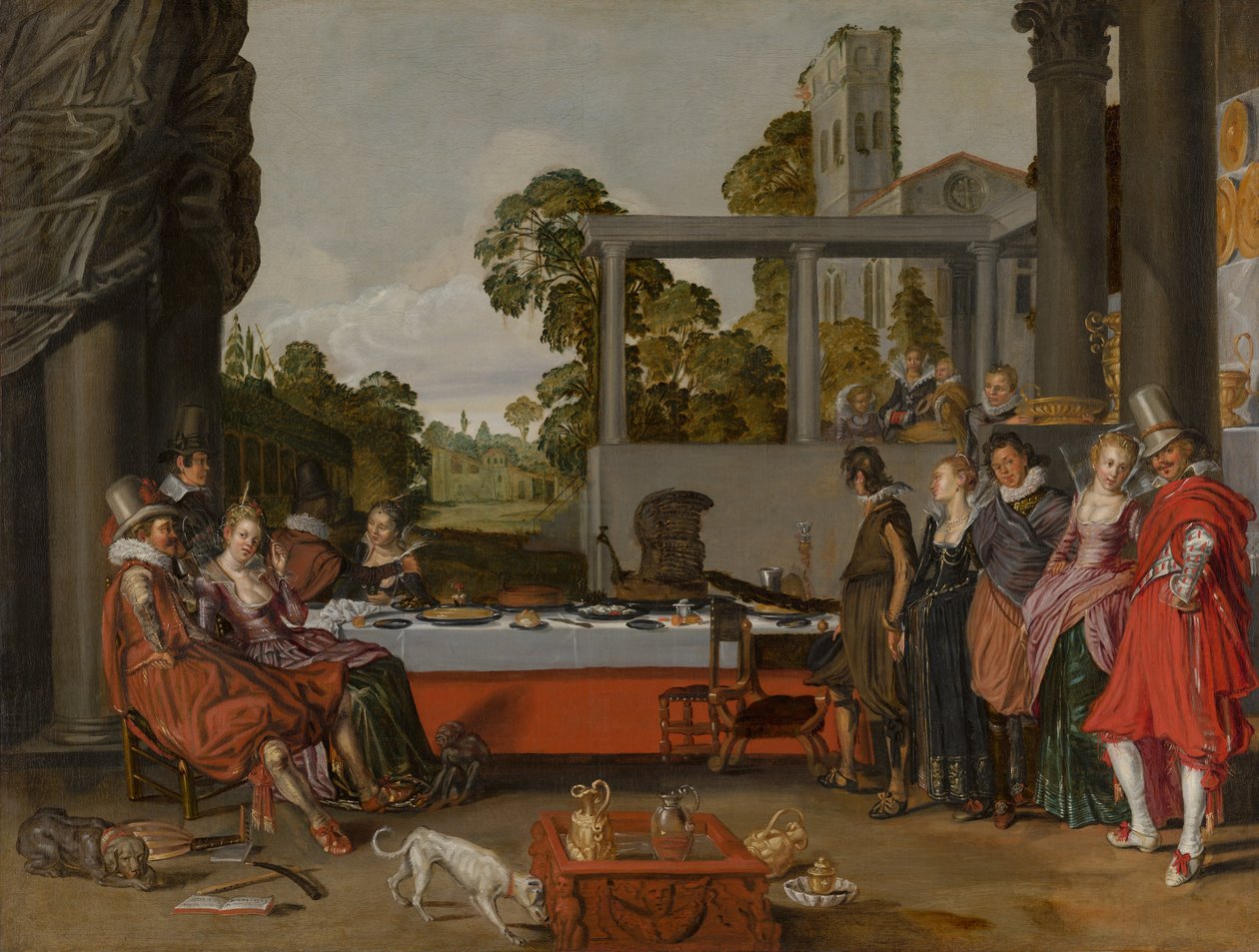 Merry Company on a Terrace by Willem Pietersz Buytewech