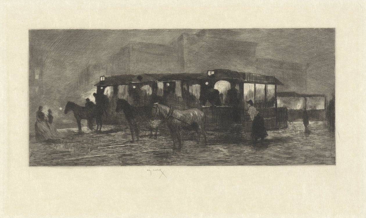 Square at Evening by Willem Steelink (II)
