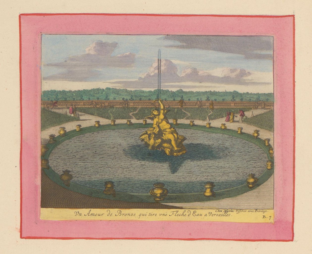 Fountain of Amor in the Gardens of Versailles by Willem Swidde