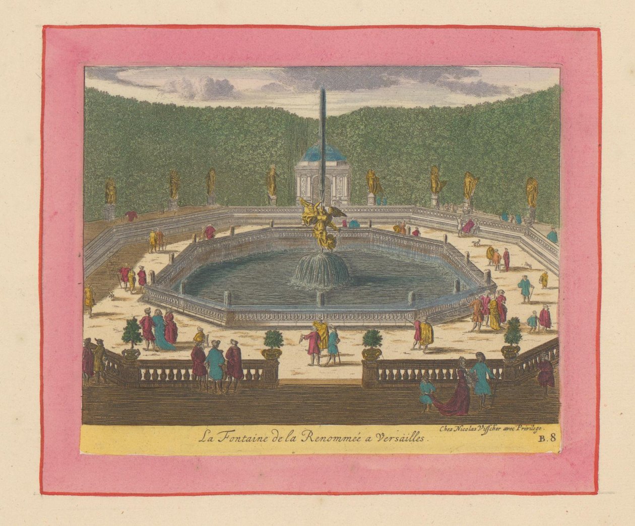 Fountain of Fame in the Gardens of Versailles by Willem Swidde