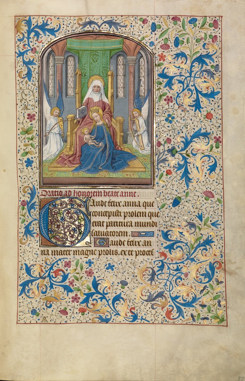 The Virgin and Child with Saint Anne by Willem Vrelant
