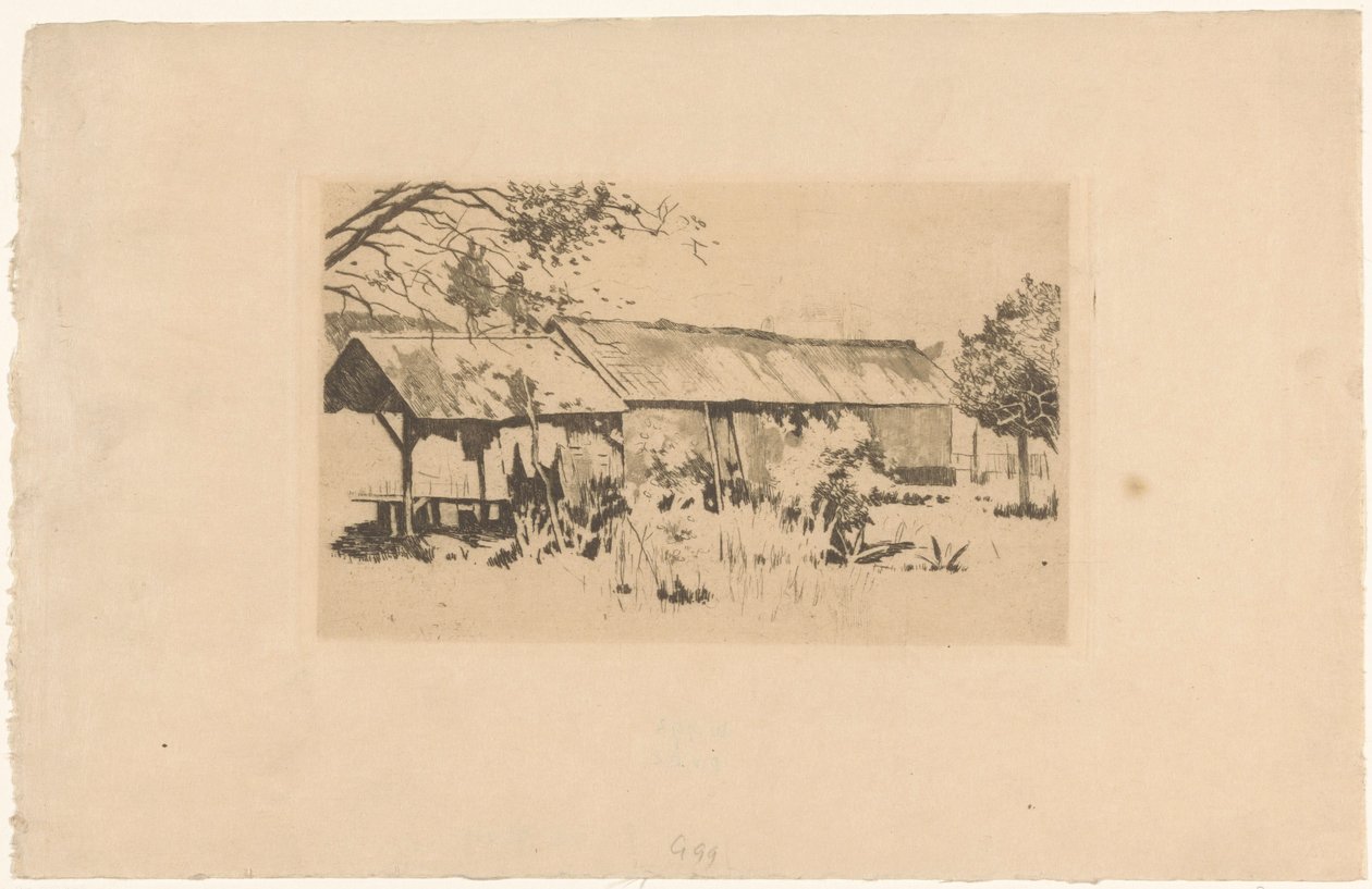 Outbuilding in Nature on Java by Willem Arnoldus Witsen