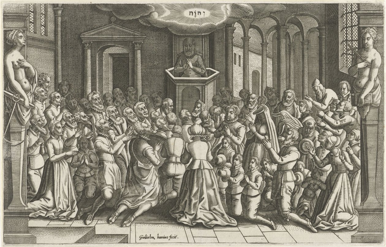 Thanksgiving in a Church After the Relief of Leiden (Orlers