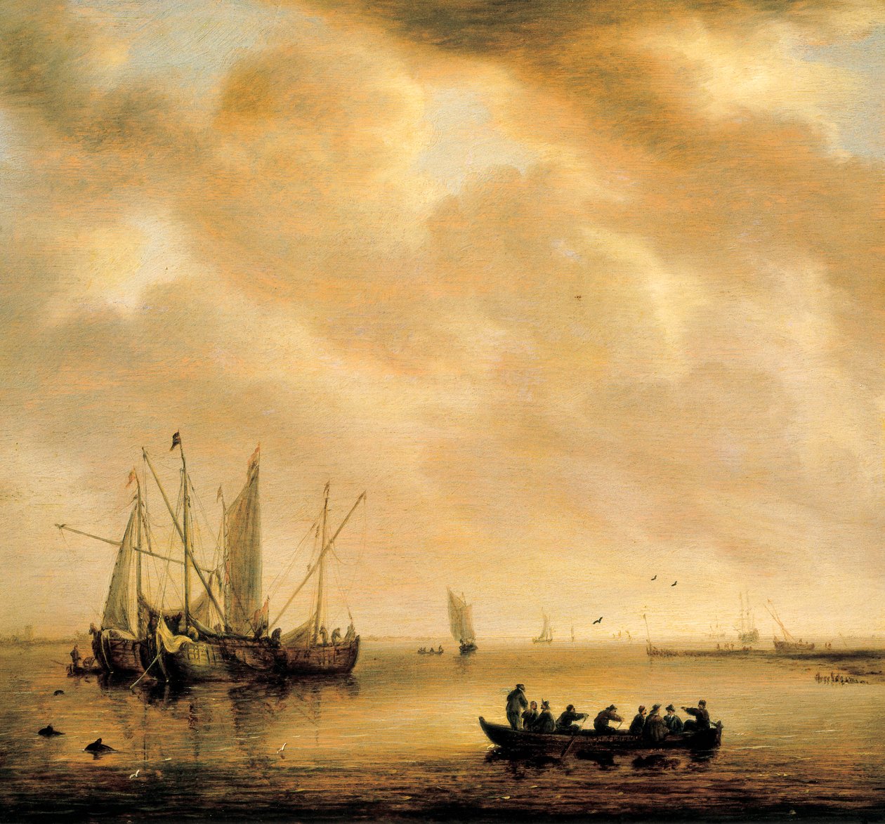 Seascape by Willem van Diest