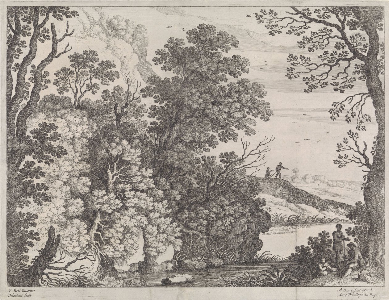 Forest Landscape (Italian Landscapes Series) by Willem van Nieulandt (II)