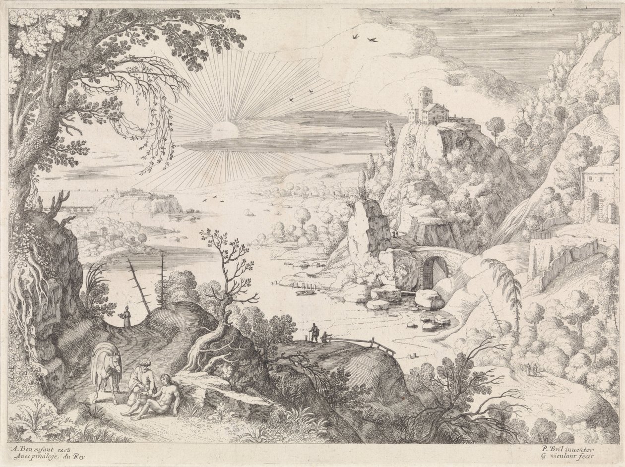 Landscape with the Good Samaritan by Willem van Nieulandt (II)