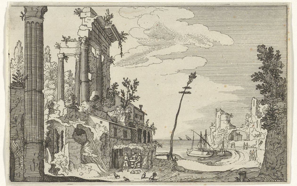Roman Ruins by the Sea by Willem van Nieulandt (II)