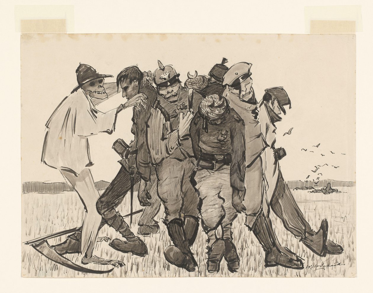Harvest 1918. Modern Sheaf by Willem van Schaik (signed by artist)