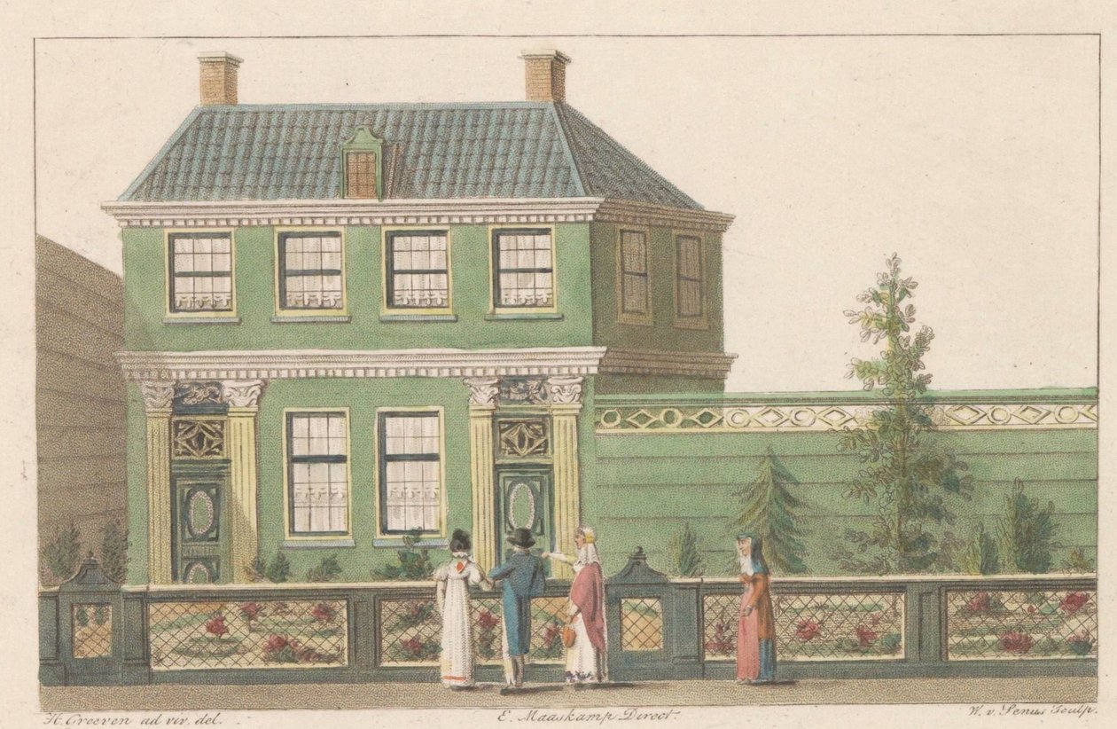 Building at East Side 219 in Zaandam, 1824 by Willem van Senus