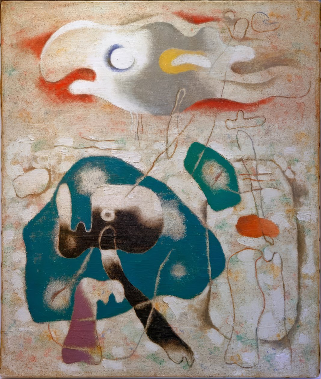 Eidos with Large Amoeba by Willi Baumeister