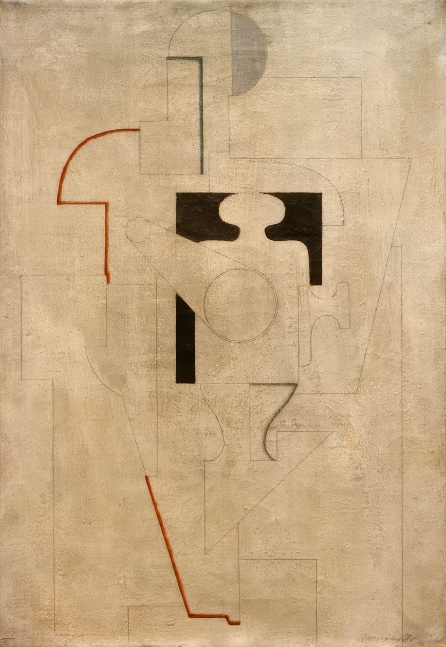 M 2 on Gray by Willi Baumeister