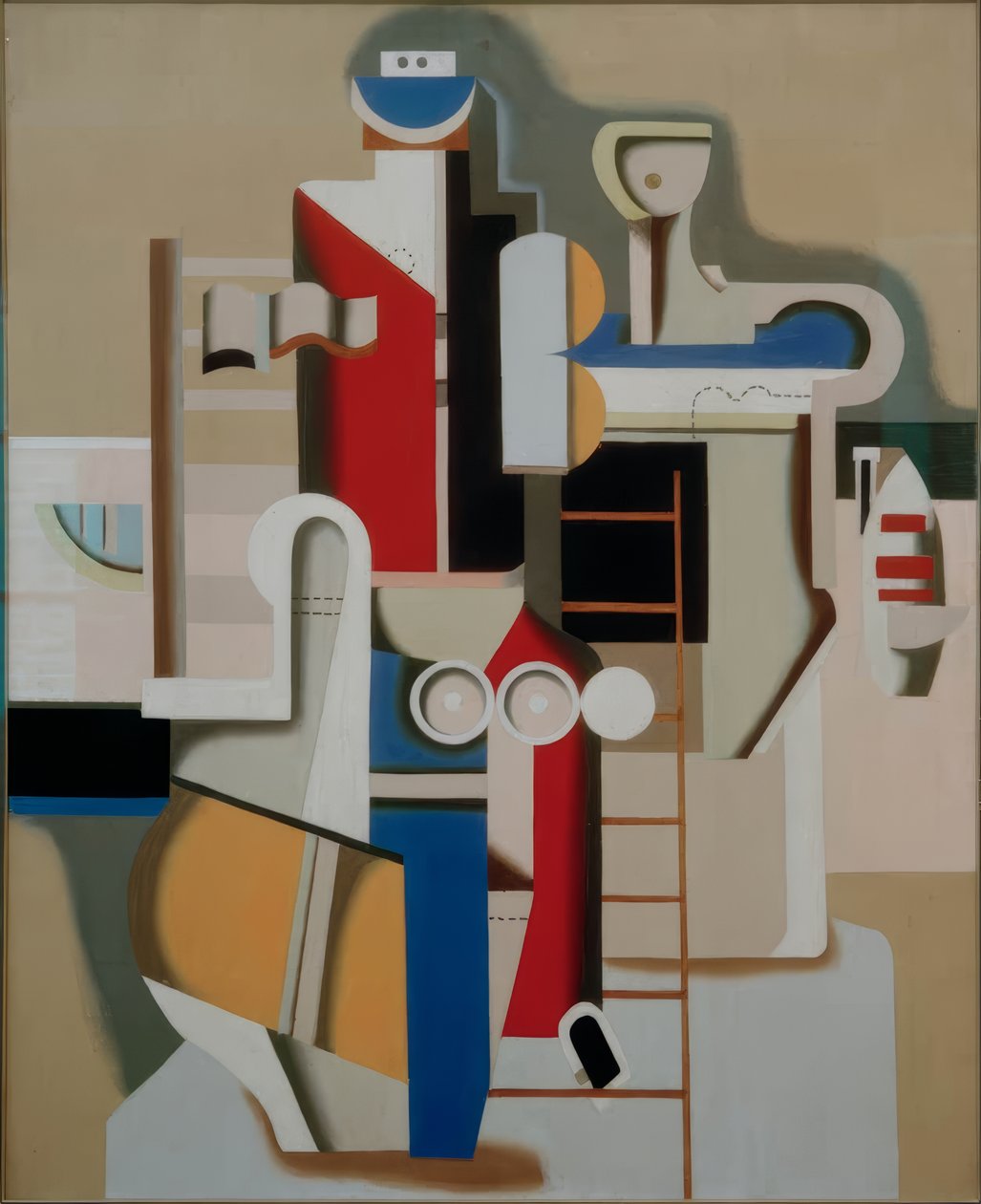 Swimmer at the Ladder by Willi Baumeister