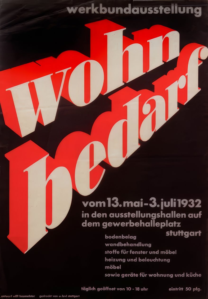 Werkbund Exhibition Living Needs by Willi Baumeister