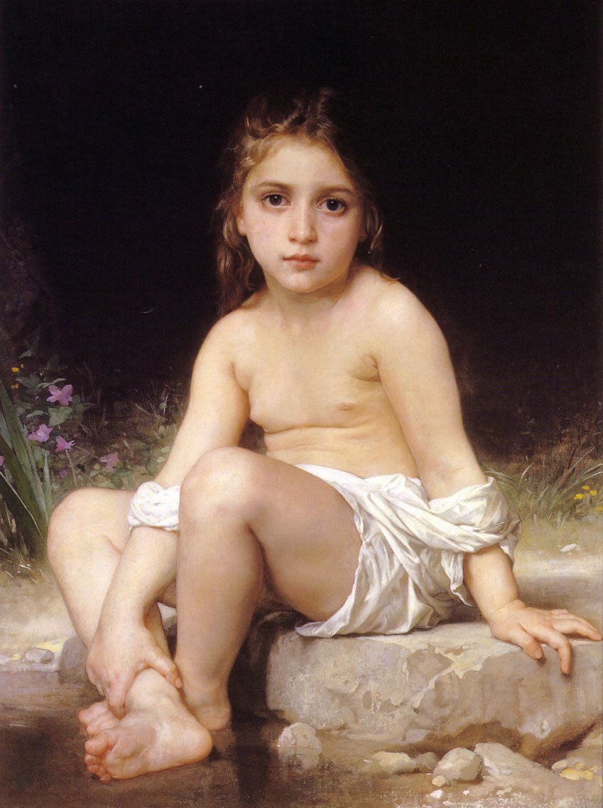 Child at Bath by William-Adolphe Bouguereau
