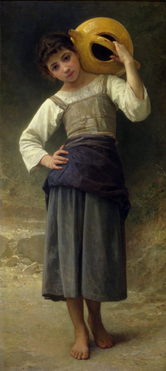 The Water Girl (Young Girl Going to the Spring) by William Adolphe Bouguereau