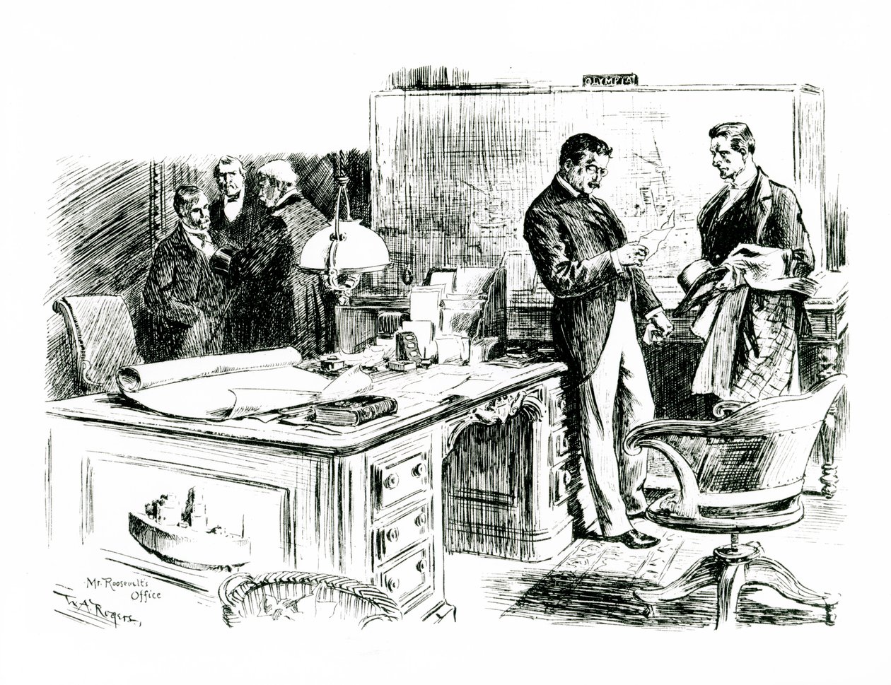 Senator Lodge and the Assistant Secretary of State in President Roosevelt
