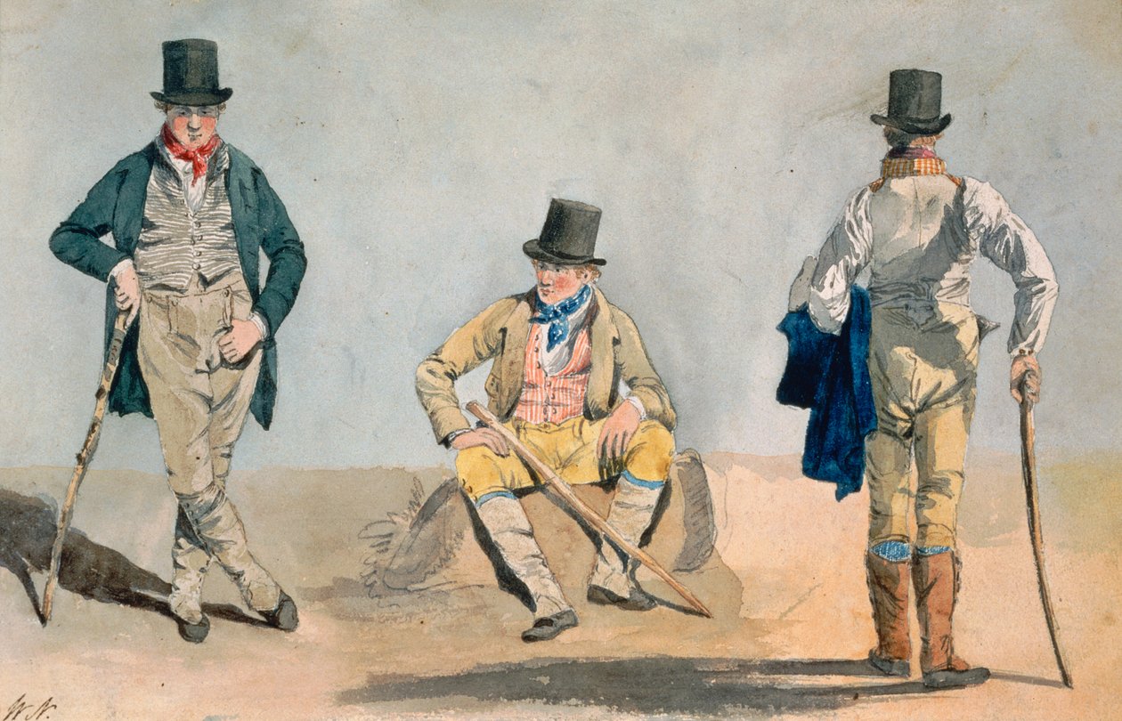 A Tri-Portrait of the Architect Anthony Salvin (1799-1881) by William Andrews Nesfield