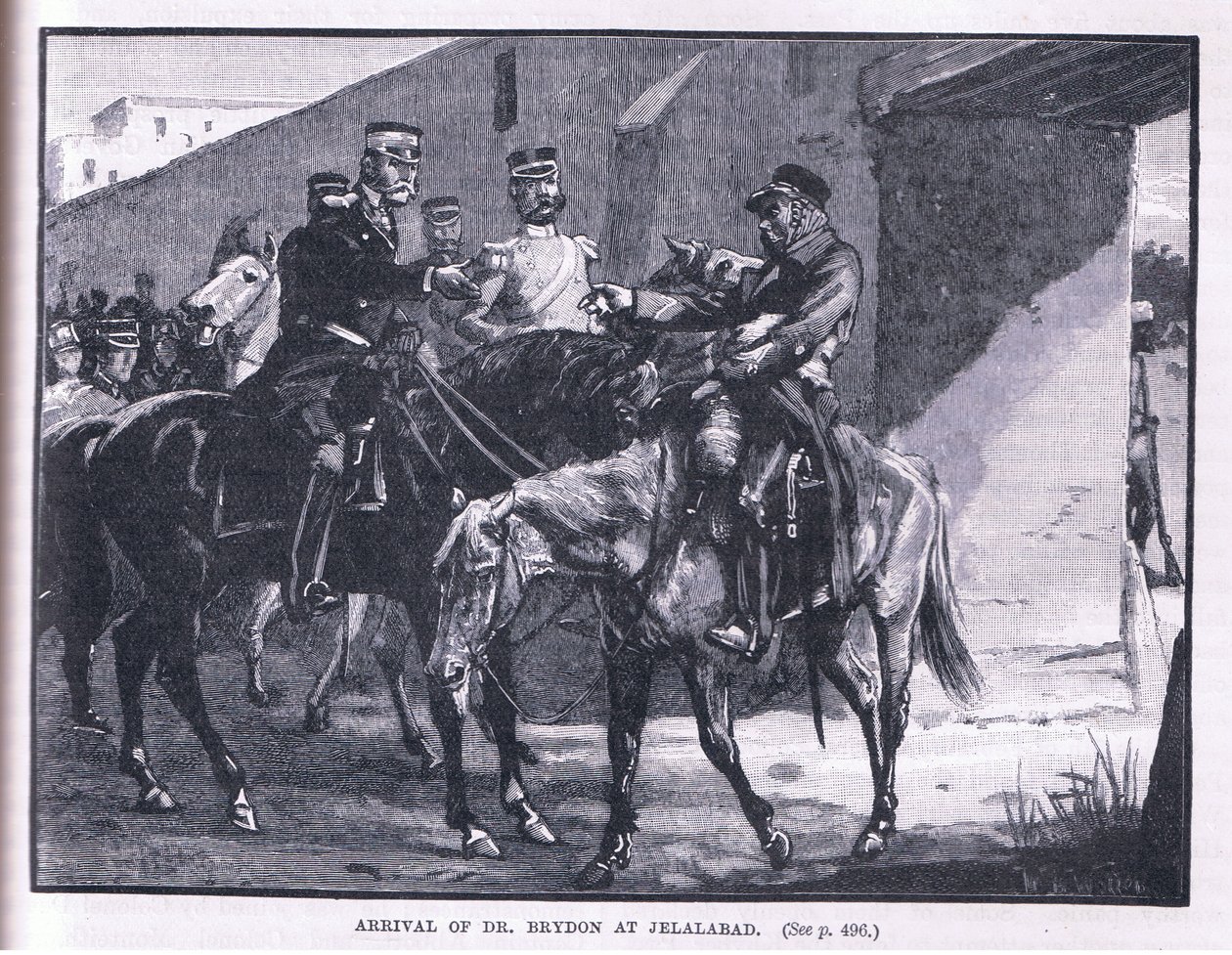 Arrival of Brydon at Jelalabad AD 1842 by William Barnes Wollen