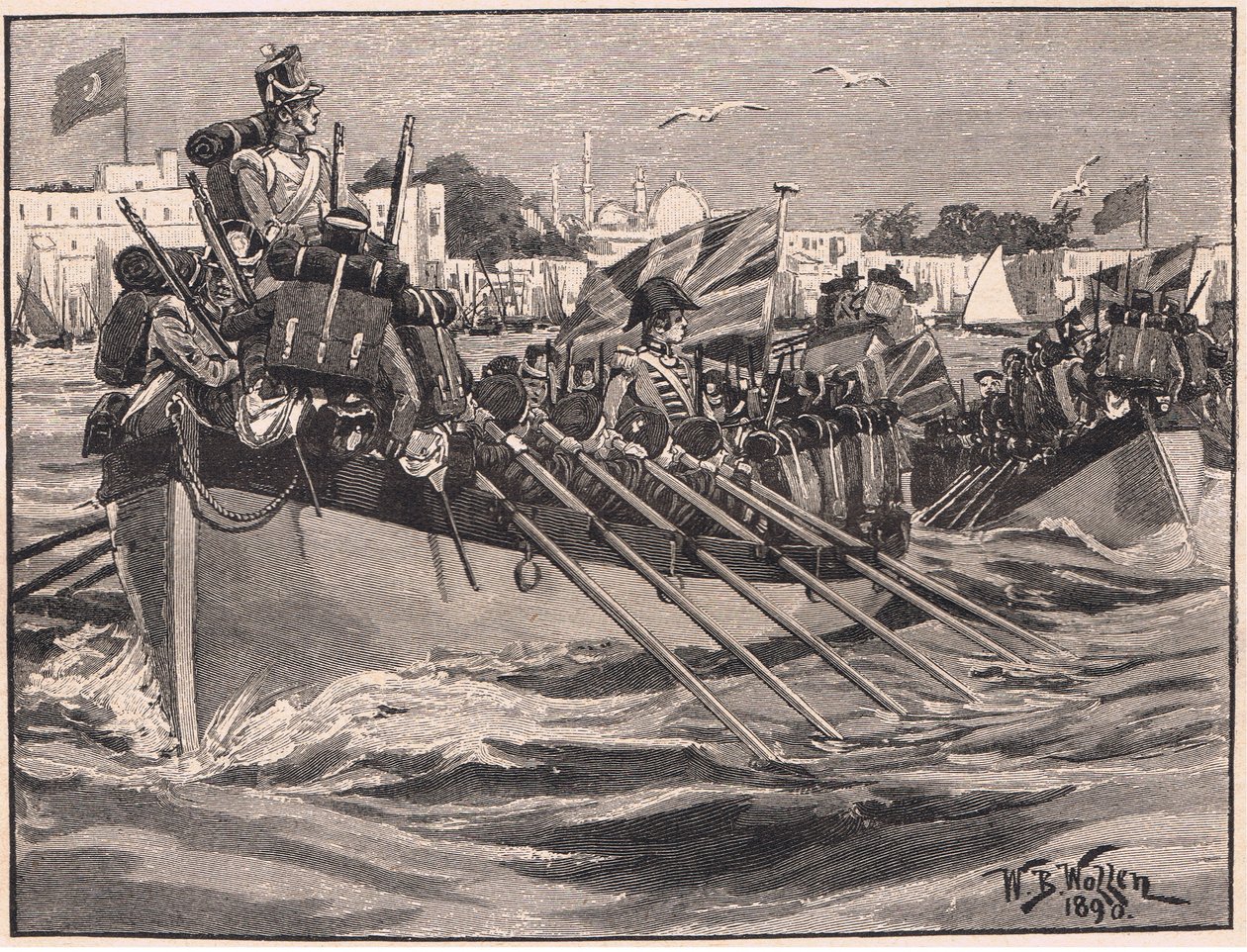 Departure of the British troops from Alexandria AD 1807 by William Barnes Wollen