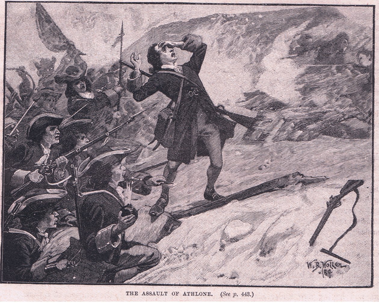 The assault on Athlone AD 1691 by William Barnes Wollen