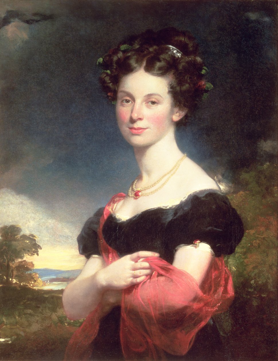 Portrait of a Lady in a Black Dress, 1825 by William Beechey