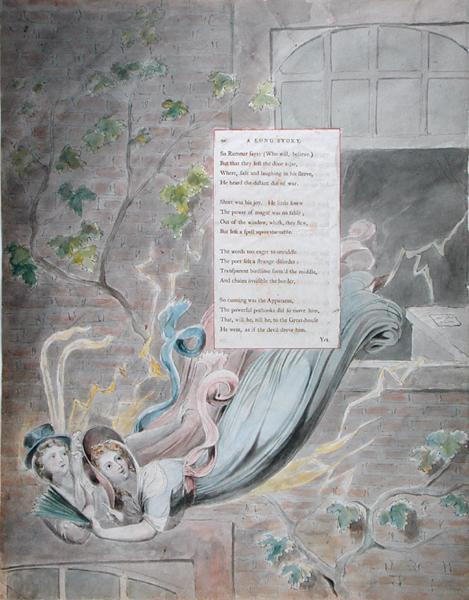 A Long Story, from The Poems of Thomas Gray, published 1797-98 by William Blake