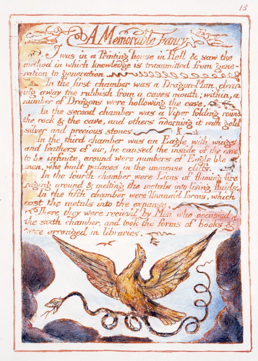 A Memorable Fancy, text and illustration from 