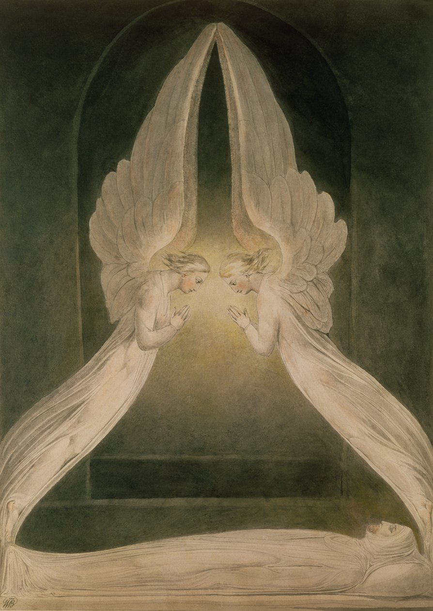 Christ in the Sepulchre, Guarded by Angels by William Blake
