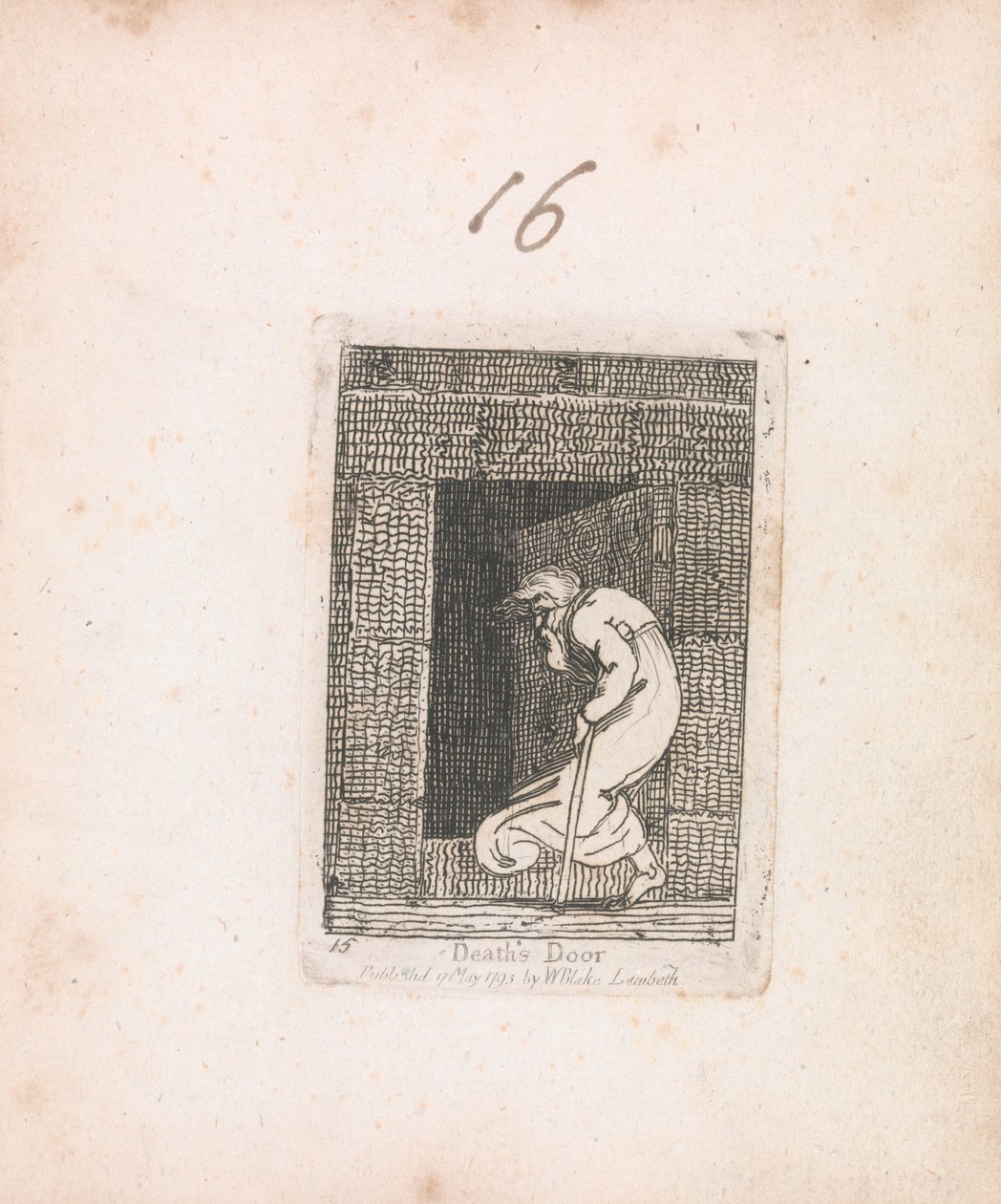 For Children. The Gates of Paradise, Plate 17, Death