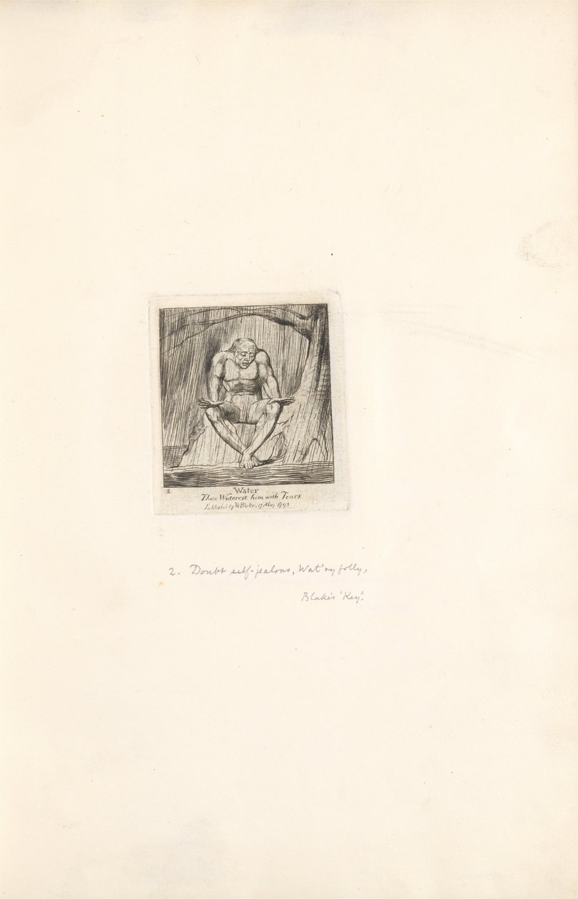 For the Sexes. The Gates of Paradise, Plate 4, Water by William Blake