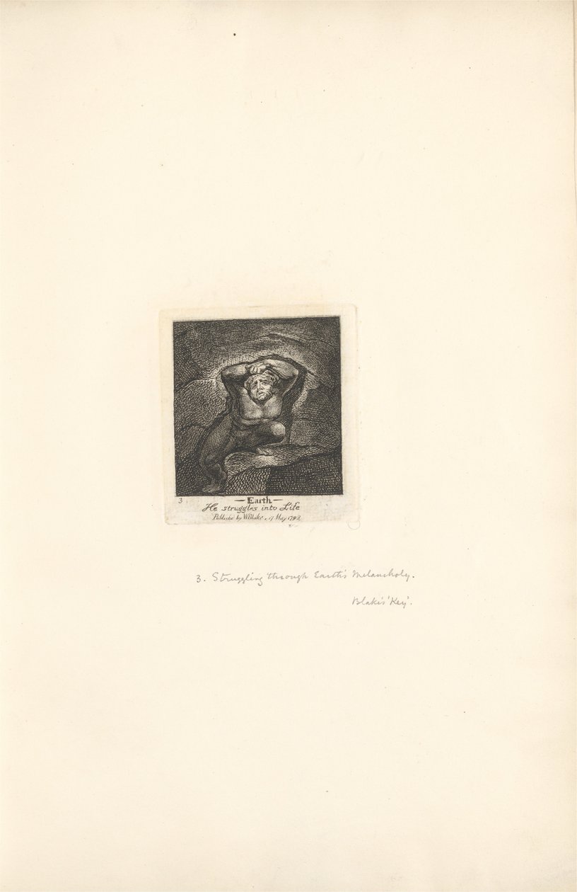 For the Sexes. The Gates of Paradise, Plate 5, Earth by William Blake