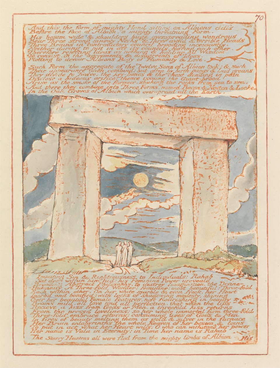 Jerusalem, Plate 70 by William Blake