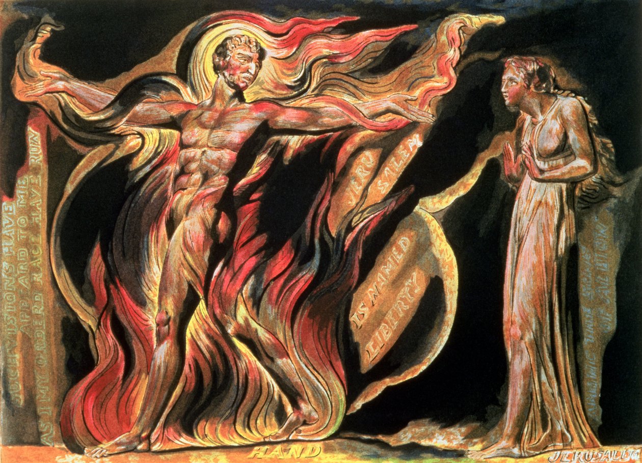 Jerusalem The Emanation of The Giant Albion; Such visions have appeared to me, 1804 by William Blake