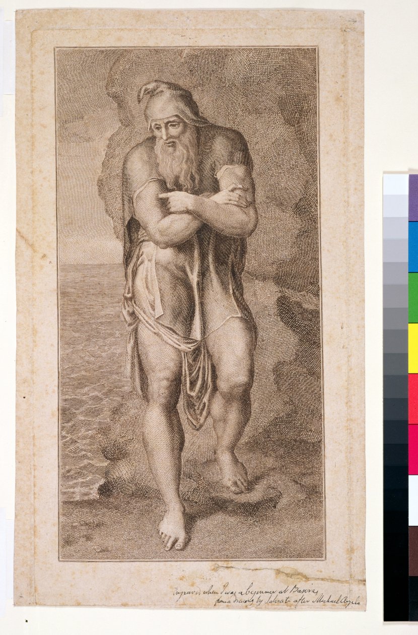 Joseph of Arimathea among the rocks of Albion, (1st state), 1773 by William Blake