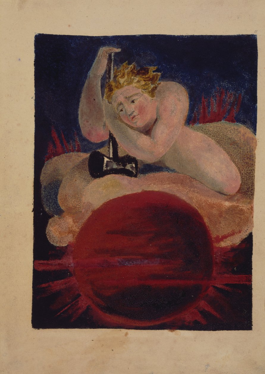 Plate 8 from The Song of Los, copy B, in the collection of the Library of Congress by William Blake