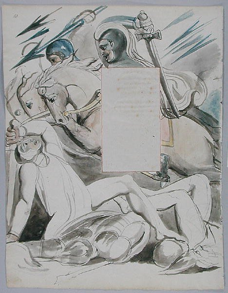 The Fatal Sisters, design 76 from The Poems of Thomas Gray by William Blake