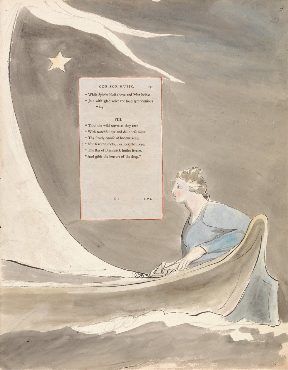 The Poems of Thomas Gray, Design 101, Ode for Music by William Blake