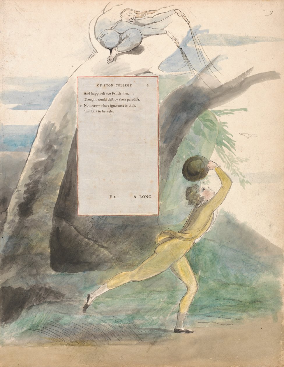 The Poems of Thomas Gray, Design 21, Ode on a Distant Prospect of Eton College by William Blake