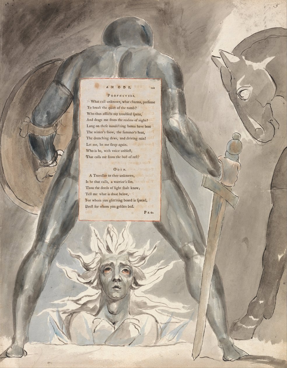 The Poems of Thomas Gray, Design 81 by William Blake