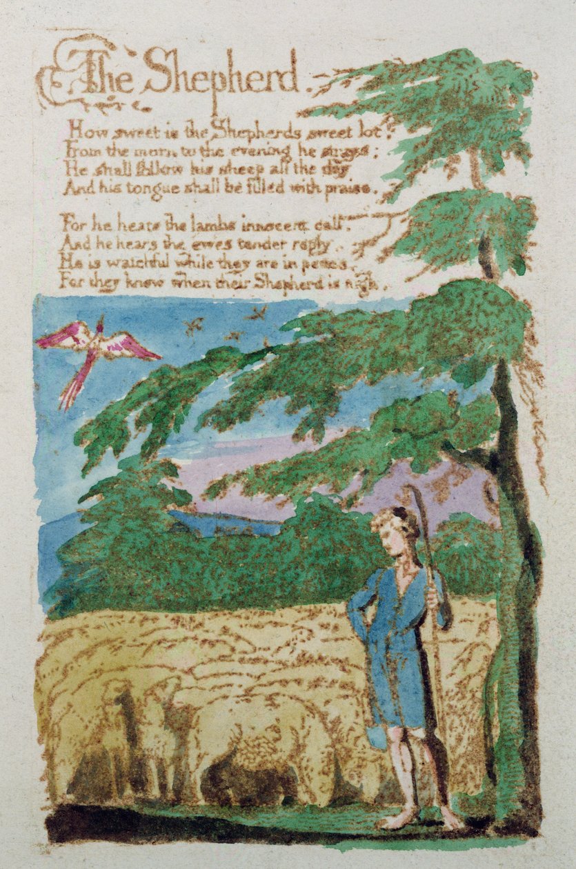 The Shepherd, from Songs of Innocence, 1789 by William Blake