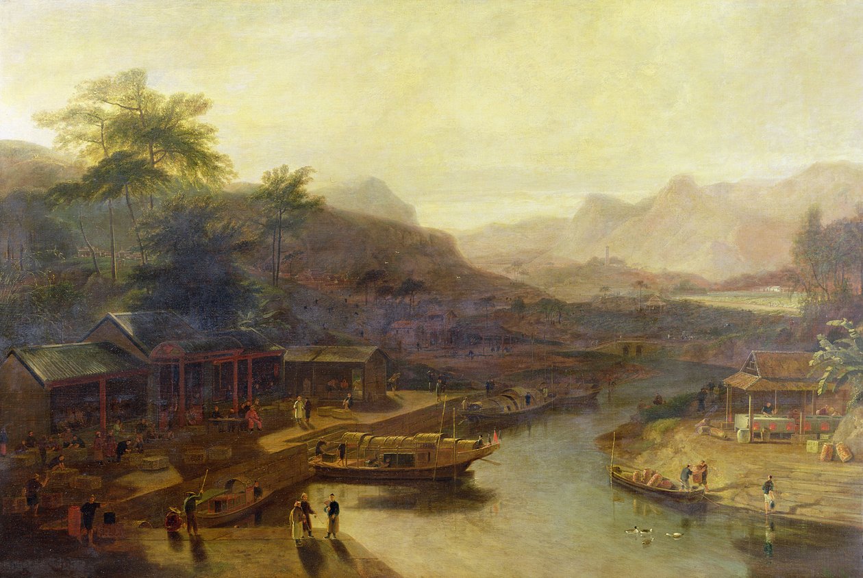 A View in China: Cultivating the Tea Plant by William Daniell