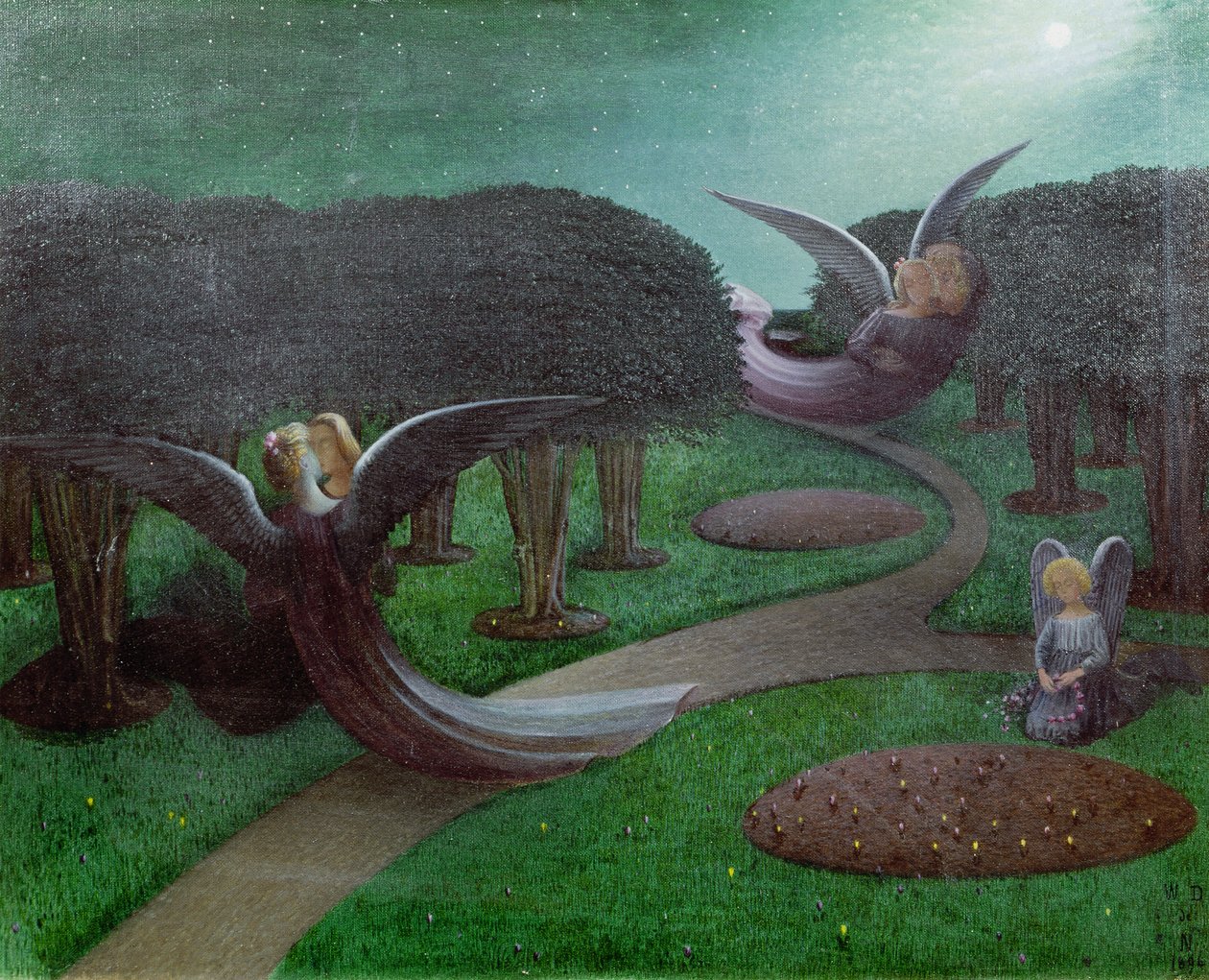 Angels in the Night by William Degouve de Nuncques