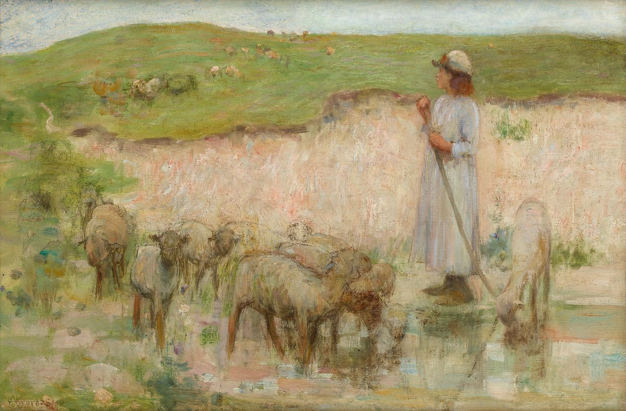 A Study for Sheep Pool on the South Downs