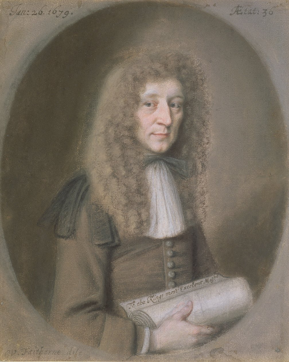 Portrait of a Man, Probably Thomas Dare, 1679 by William Faithorne