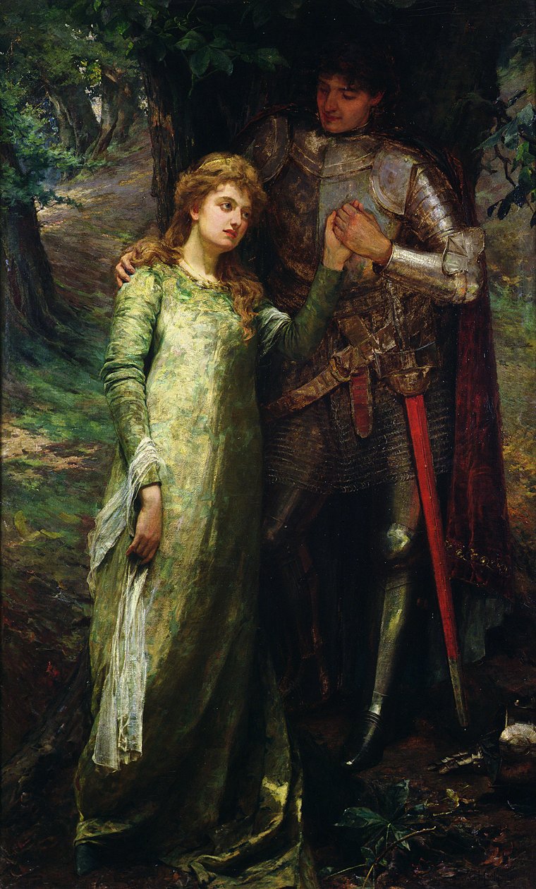 A Knight and His Lady by William G. Mackenzie