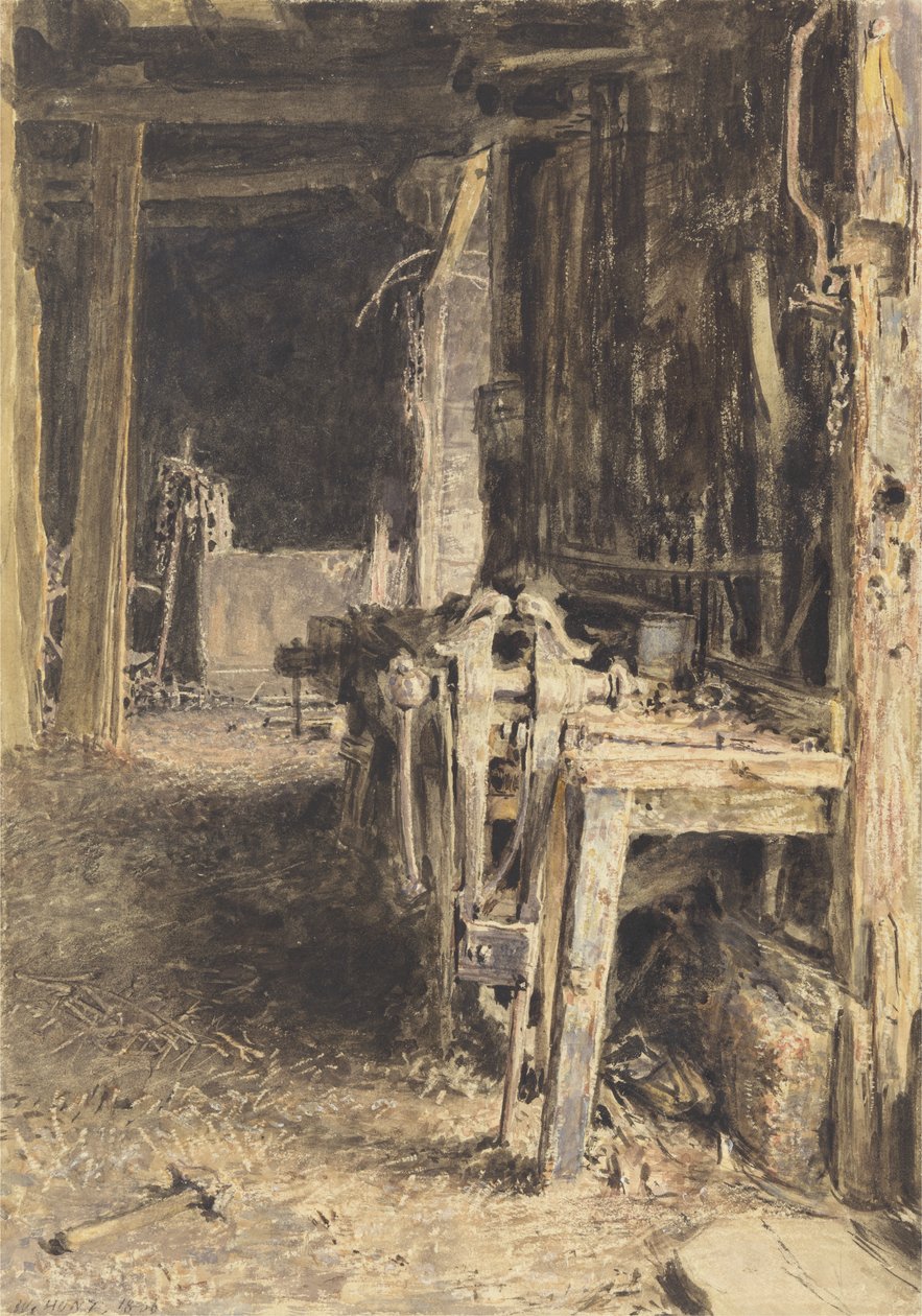 Barn Interior, 1836 by William Henry Hunt