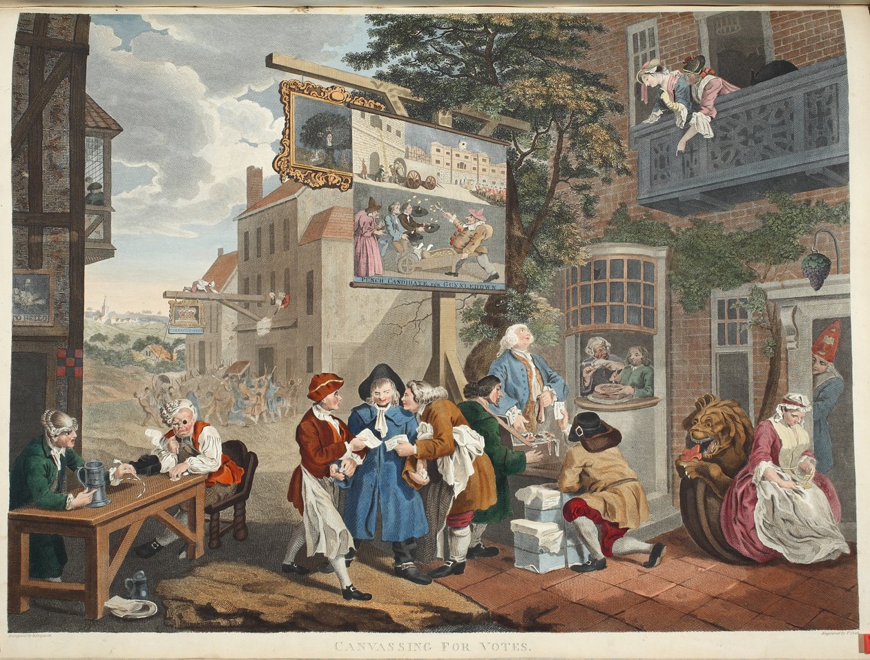 The Election II: Canvassing for Votes by William Hogarth